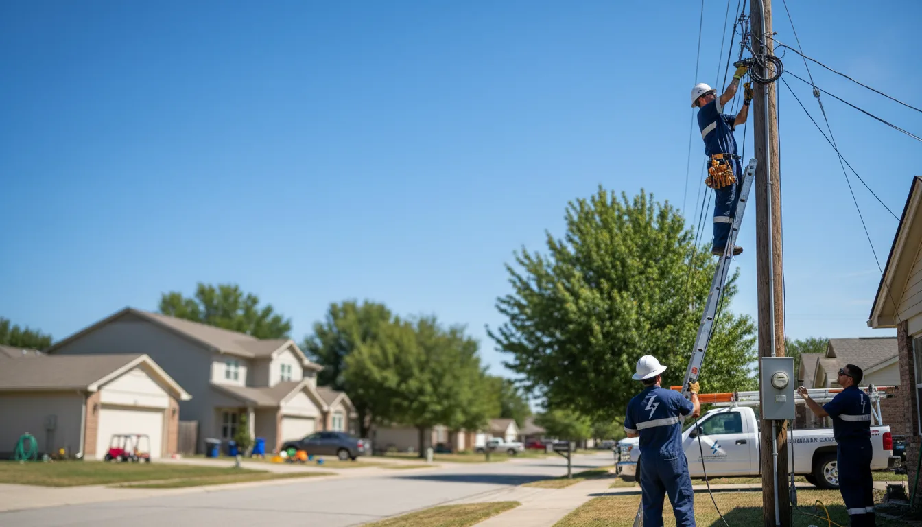 Residential electrician providing installation services in Gilbert, AZ